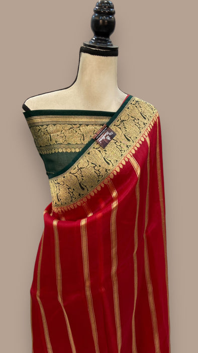 Pure Kora Handloom Banarasi Saree