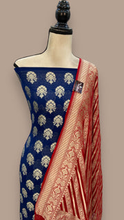 Khaddi Georgette Banarasi Dress material - The Handlooms