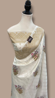 Pure Mushroo Silk Handloom Banarasi Saree - The Handlooms