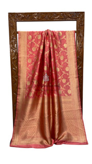 Pure Dupion Silk Banarasi Handloom Saree - The Handlooms
