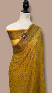 Pure Chiffon Khaddi Banarasi Saree - The Handlooms