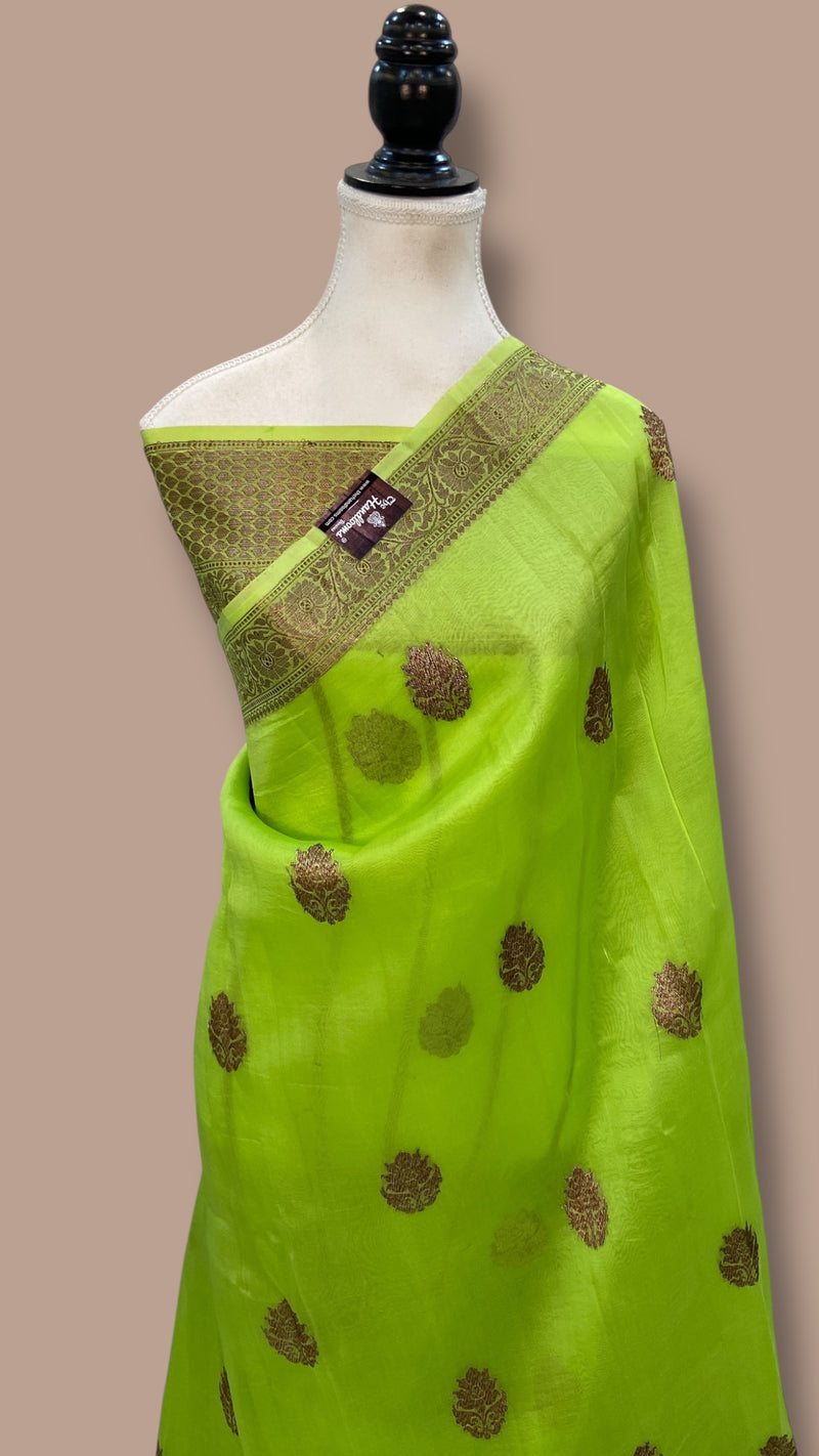 Pure Kora Handloom Banarasi Saree - The Handlooms