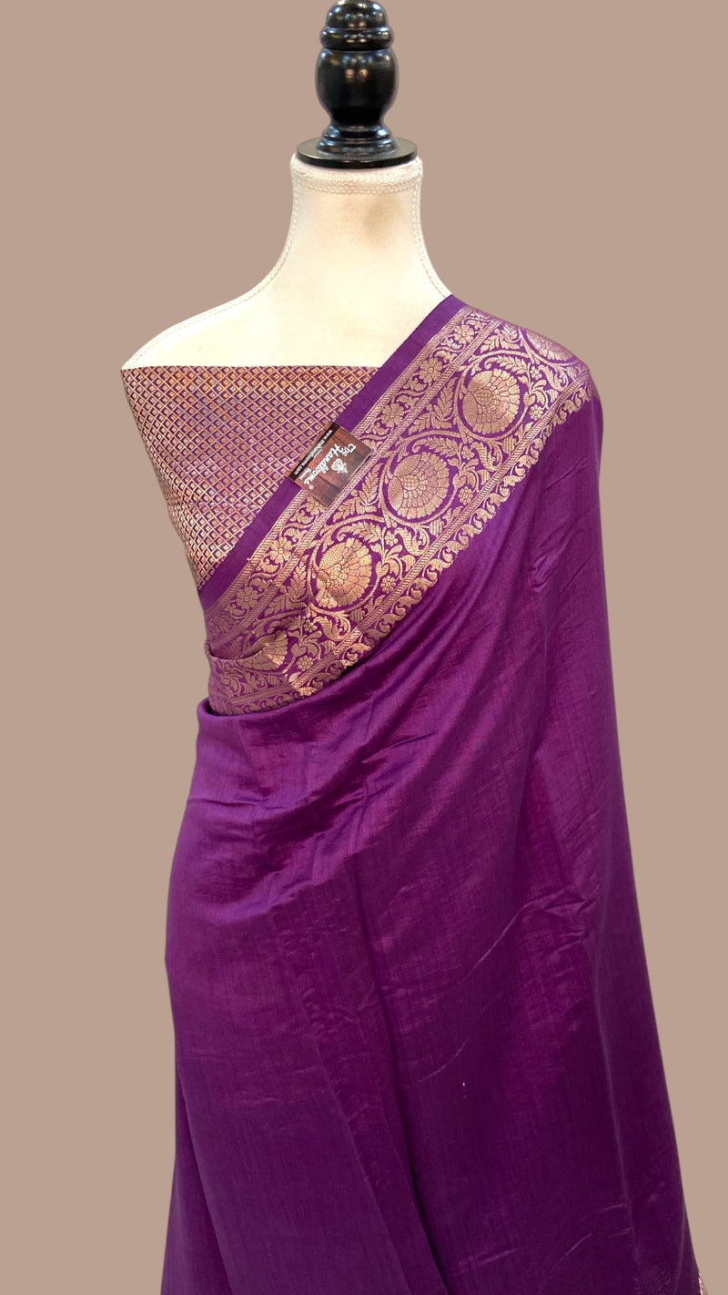 Pure Chiniya Silk Handloom Banarasi Saree - The Handlooms