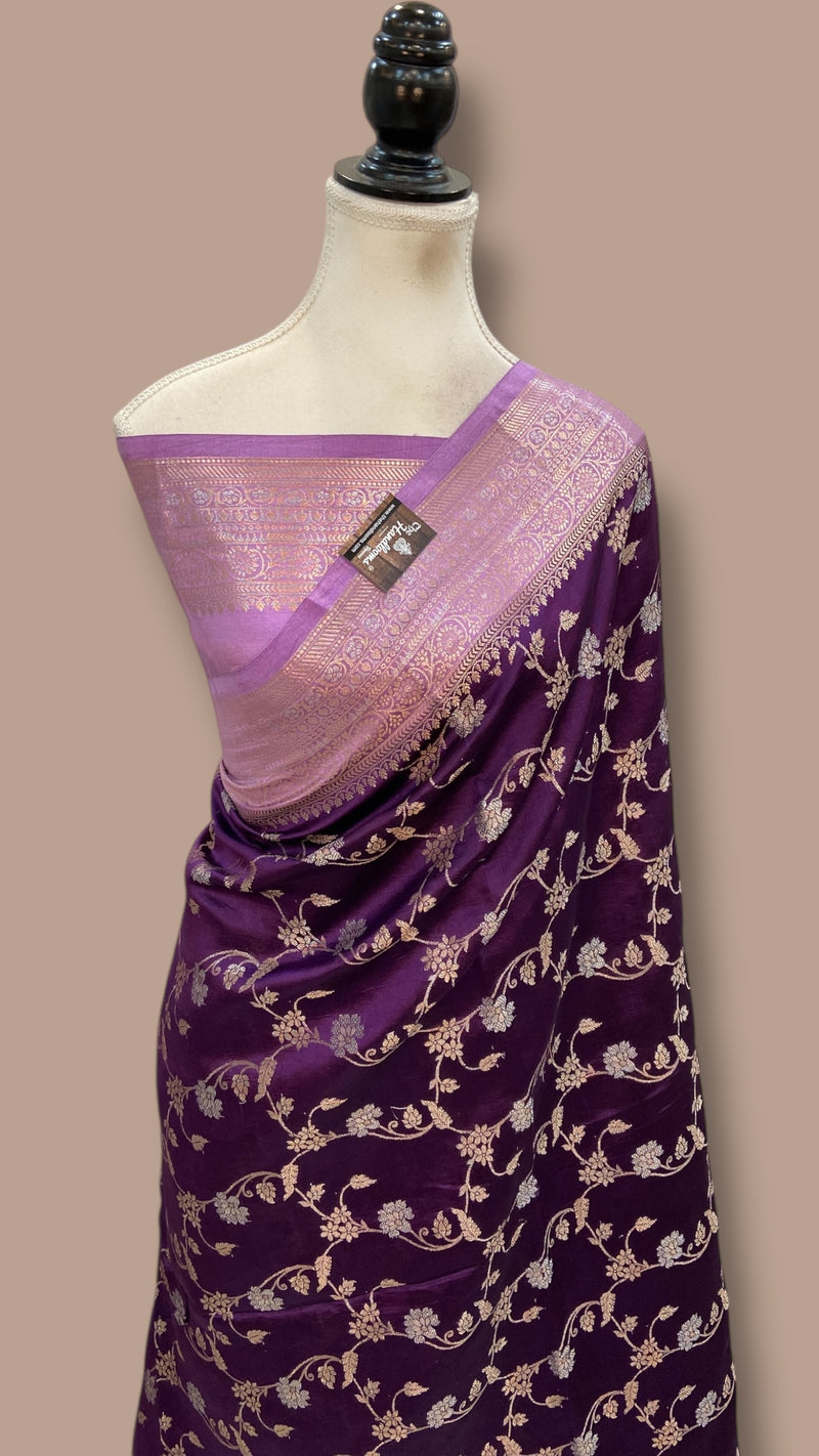 Pure Mango Silk Banarasi Handloom Saree - The Handlooms