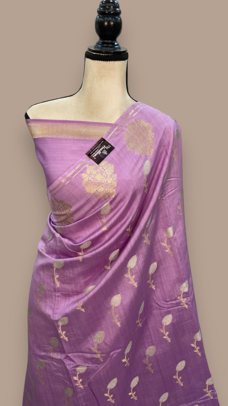 Pure Chiniya Silk Handloom Banarasi Saree - The Handlooms