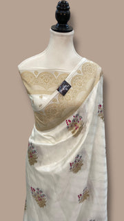 Pure Mushroo Silk Handloom Banarasi Saree - The Handlooms