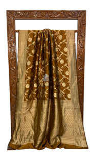 Pure Dupion Silk Banarasi Handloom Saree - The Handlooms