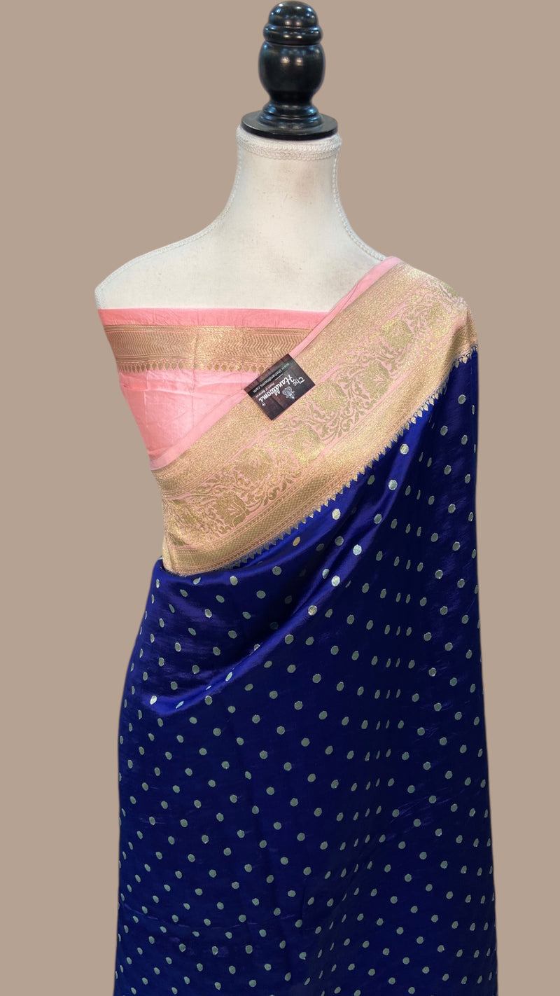 Pure Dupion Silk Banarasi Handloom Saree - The Handlooms
