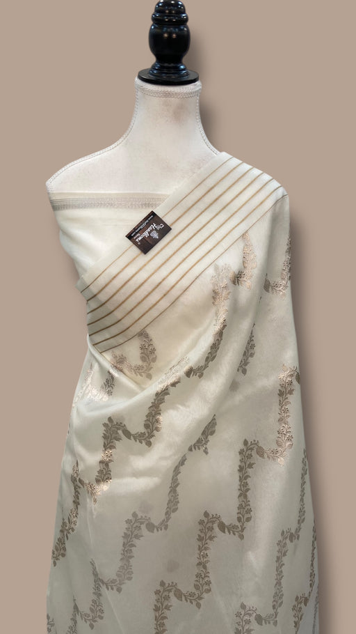Pure Kora Handloom Banarasi Saree - The Handlooms