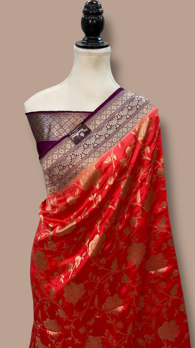 Pure Chiniya Khaddi Handloom Banarasi Saree - The Handlooms