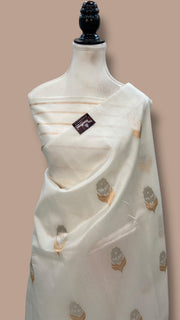 Pure Kora Handloom Banarasi Saree - The Handlooms