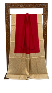 Moonga Georgette Handloom Banarasi Saree - The Handlooms