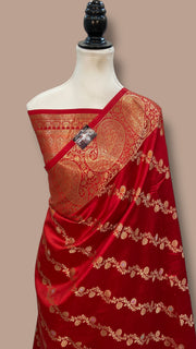 Pure Mango Silk Banarasi Handloom Saree - The Handlooms