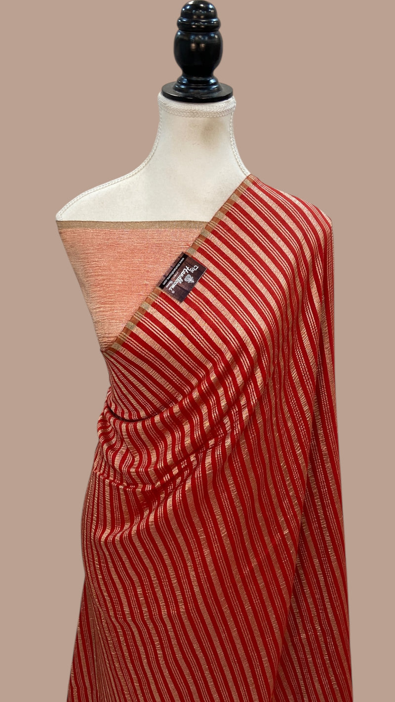 Moonga Silk Handloom Banarasi Saree - The Handlooms