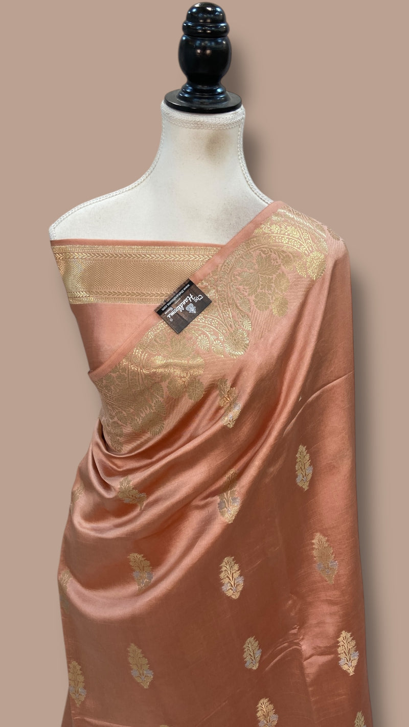 Pure Chiniya Silk Khaddi Handloom Banarasi Saree