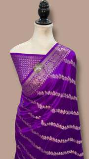 Pure Mango Silk Banarasi Handloom Saree - The Handlooms