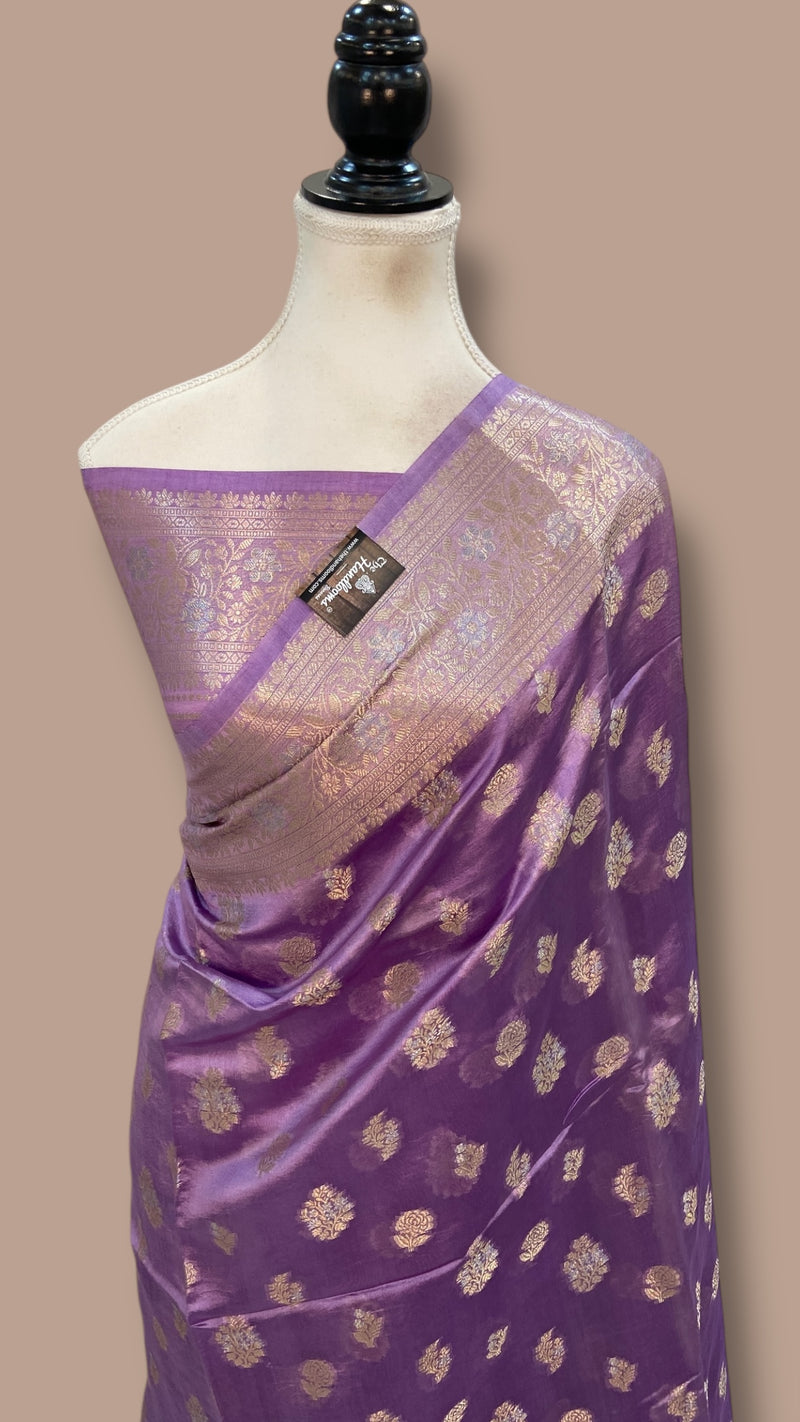 Pure Mango Silk Banarasi Handloom Saree - The Handlooms