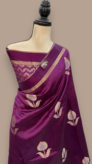 Pure Mango Silk Banarasi Handloom Saree - The Handlooms