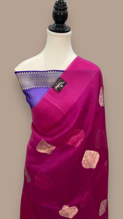 Pure Kora Handloom Banarasi Saree