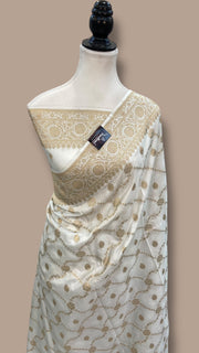 Pure Mushroo Silk Handloom Banarasi Saree - The Handlooms