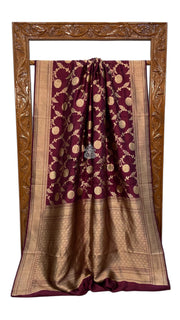 Pure Dupion Silk Banarasi Handloom Saree - The Handlooms