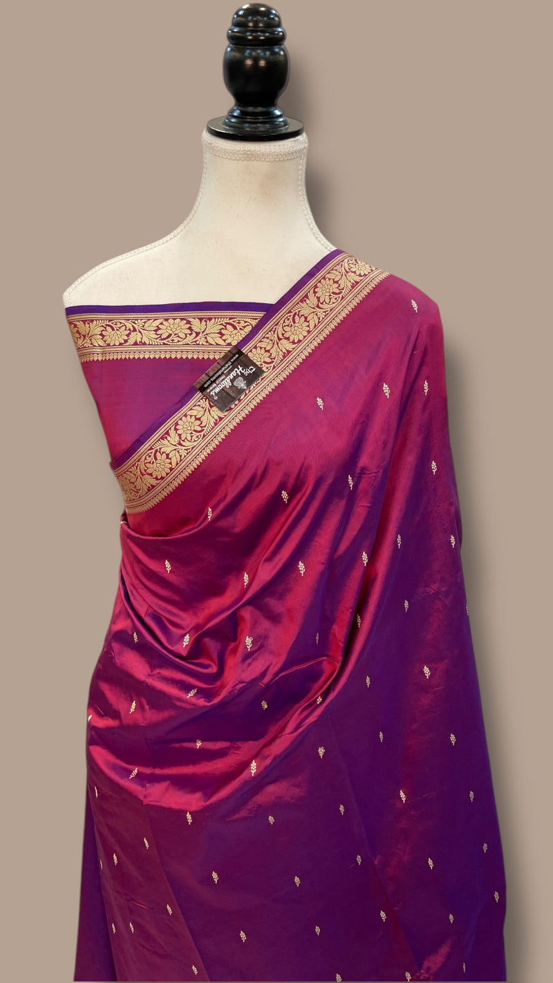 Pure Katan Silk Banarasi Handloom Saree - The Handlooms