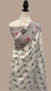 Pure Chanderi Handloom Banarasi Saree - The Handlooms