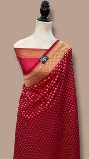 Italian Moonga Silk Handloom Banarasi Saree - The Handlooms