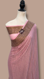 Pure Chiffon Khaddi Banarasi Saree - The Handlooms