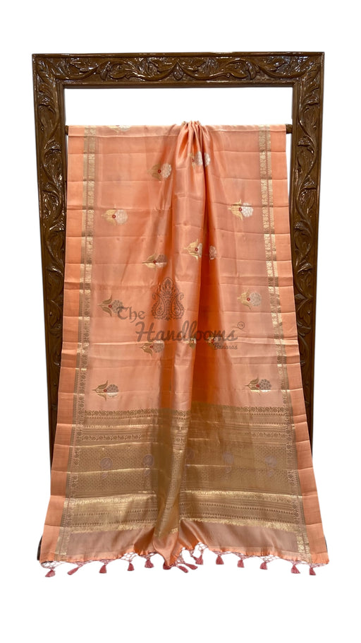 Pure Mango Silk Banarasi Handloom Saree - The Handlooms