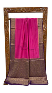 Moonga Georgette Handloom Banarasi Saree - The Handlooms