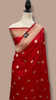 Sonakshi Sinha Pure Katan Silk Banarasi Handloom Saree - All Over Motifs - The Handlooms