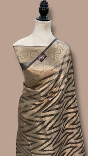 Pure Kora Tissue Tanchui Handloom Banarasi Saree - The Handlooms