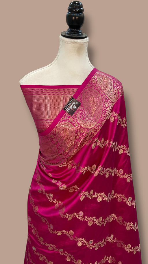 Pure Mango Silk Banarasi Handloom Saree - The Handlooms