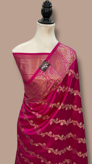 Pure Mango Silk Banarasi Handloom Saree - The Handlooms