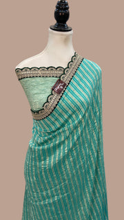 Moonga Silk Handloom Banarasi Saree With Lace - The Handlooms