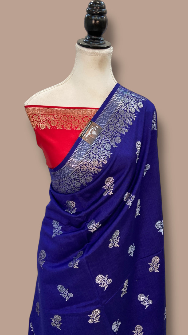Pure Chiniya Silk Khaddi Handloom Banarasi Saree