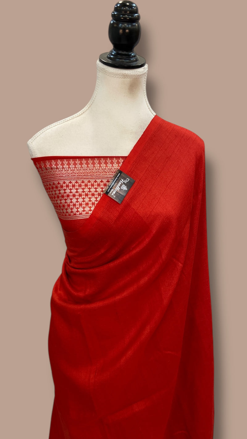 Tussar Georgette Handloom Banarasi Saree - The Handlooms