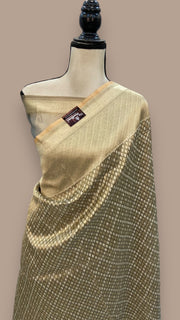 Pure Tissue Reshmi Zari Banarasi Brocade Handloom Saree - The Handlooms