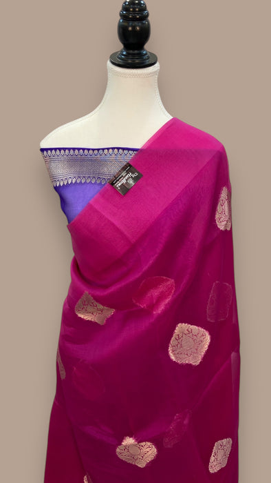 Pure Kora Handloom Banarasi Saree