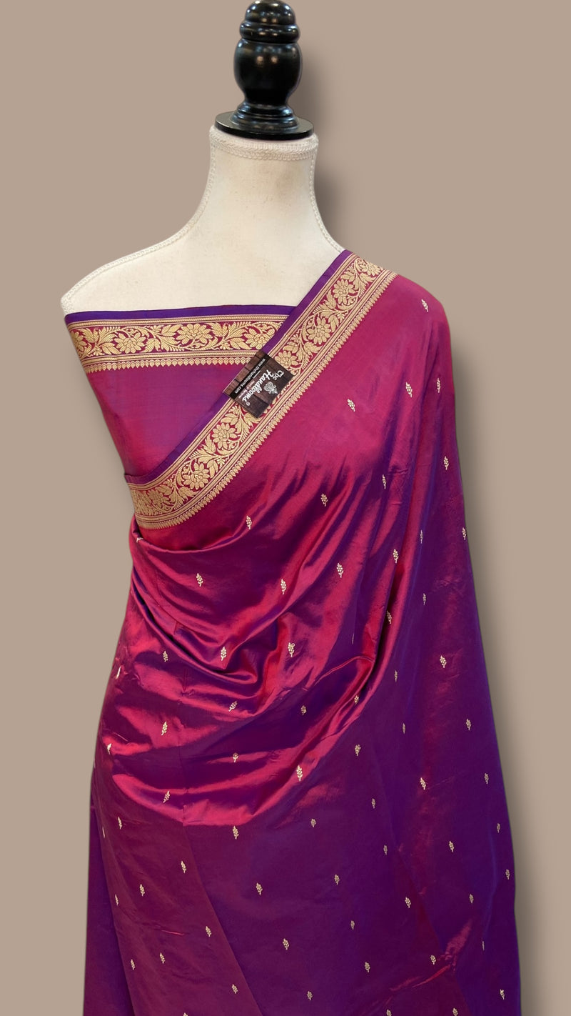 Pure Katan Silk Banarasi Handloom Saree - The Handlooms