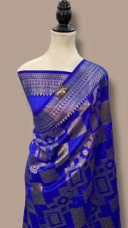 Pure Chiniya Silk Khaddi Handloom Banarasi Saree - The Handlooms