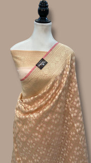 Pure Cotton Tissue Banarasi Handloom Saree - The Handlooms