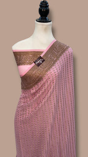 Pure Chiffon Khaddi Banarasi Saree - The Handlooms
