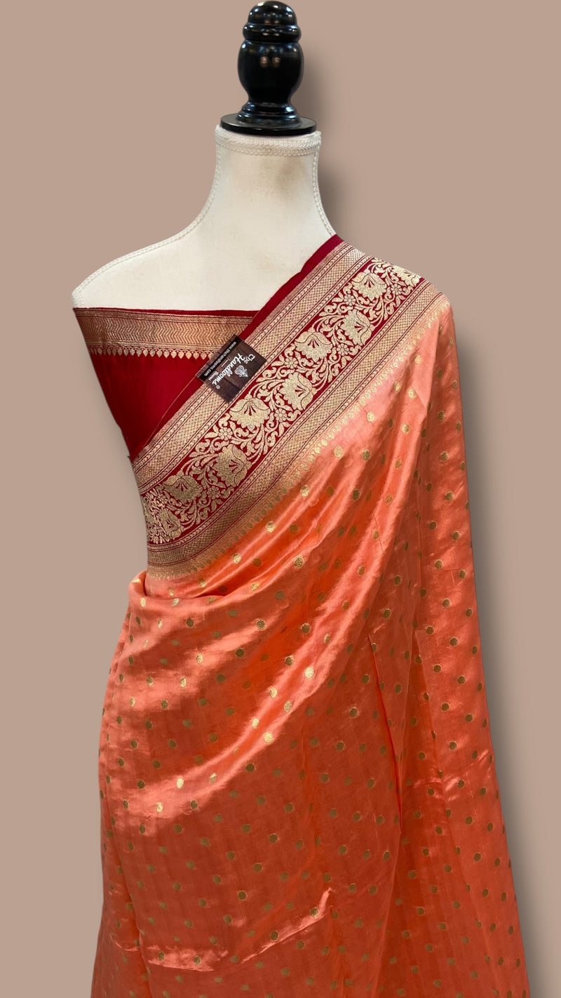 Pure Chiniya Khaddi Handloom Banarasi Saree - The Handlooms