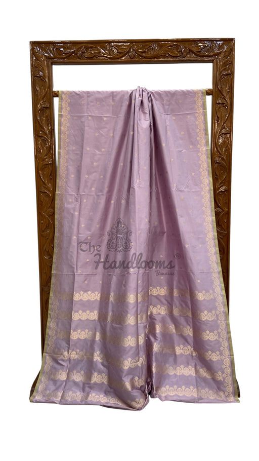 Pure Katan Silk Banarasi Handloom Saree - All Over Kadua Motifs - The Handlooms