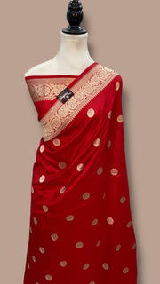 Sonakshi Sinha Pure Katan Silk Banarasi Handloom Saree - All Over Motifs - The Handlooms