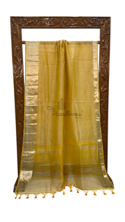 Pure Kora Tissue Crush Handloom Banarasi Saree - The Handlooms