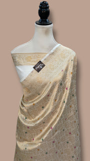 Regal Pure Katan Silk Banarasi Saree – Handwoven Tanchui Brocade with Meenakari Work - The Handlooms