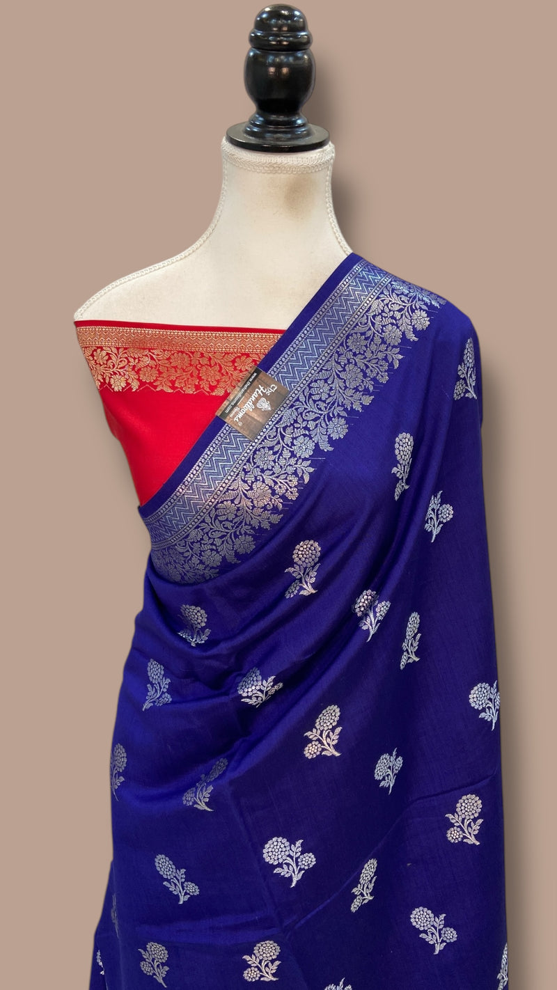 Pure Chiniya Silk Khaddi Handloom Banarasi Saree